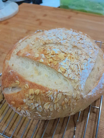 Oatmeal Sourdough Bread.