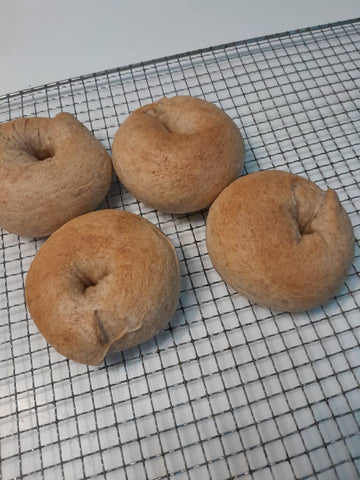 Wholemeal Bagels per set of 4 pcs