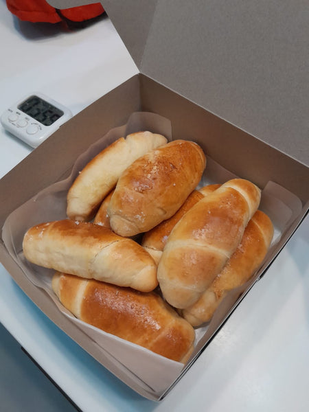 Slight salted butter buns.