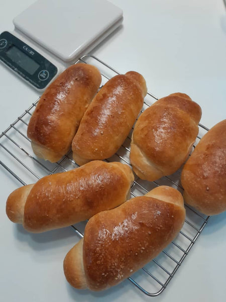 Slight salted butter buns.