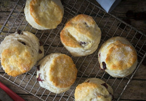 Cranberry butter scone. Min.Order